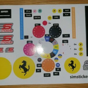 F1 Thrustmaster add on sticker set